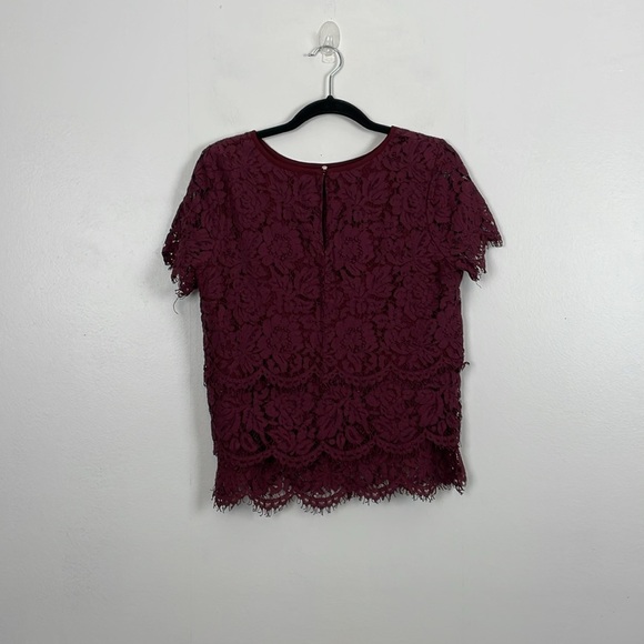 Lulus Live For The Night Womens L Tiered Lace Skirt Top Set Lined Cap Sleeve - Picture 4 of 12